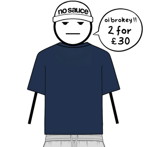 the perfect slim tee - navy no sauce