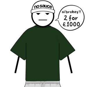 the perfect oversized tee - forest green no sauce
