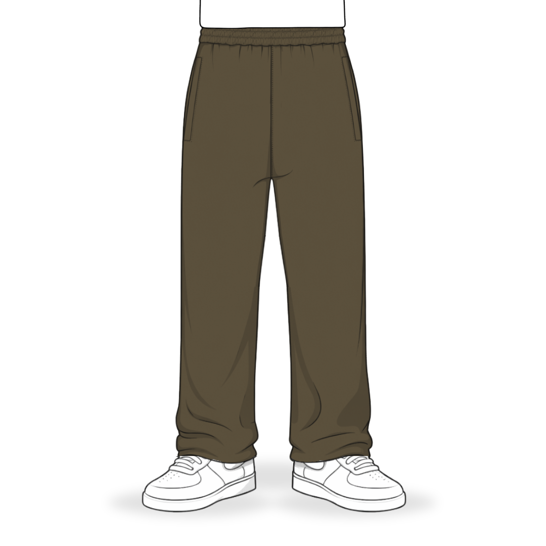 the straight leg jogga' - mocha no sauce