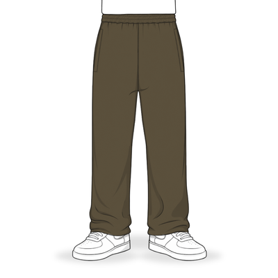 the straight leg jogga' - mocha no sauce