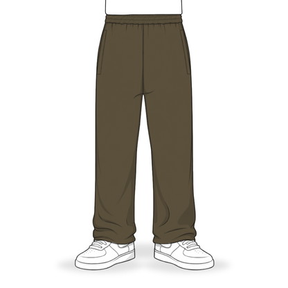 the straight leg jogga' - mocha no sauce