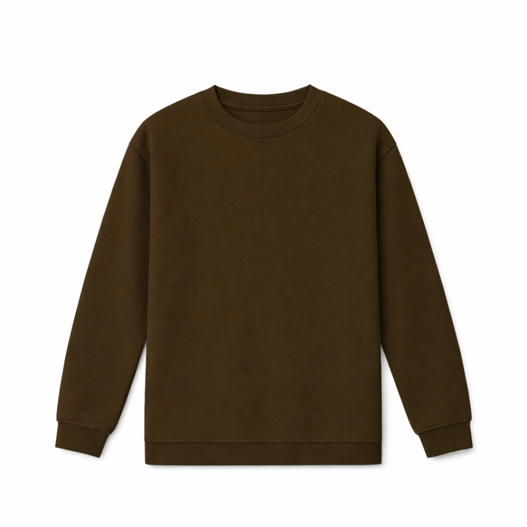 the perfect long sleeve tee - brown no sauce