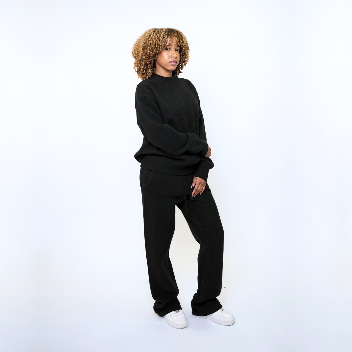the soft-knit sweata' - black No Sauce
