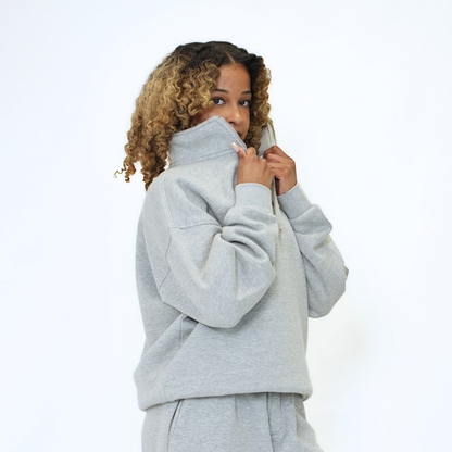 the quarter zippa' - grey no sauce