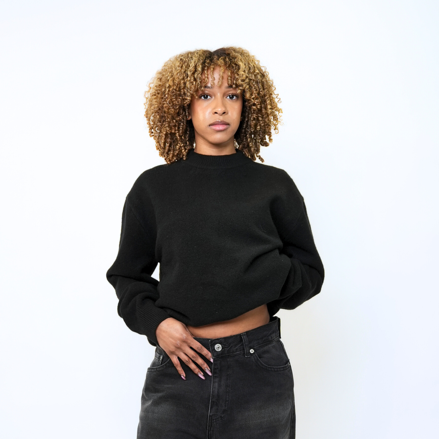 the soft-knit sweata' - black No Sauce