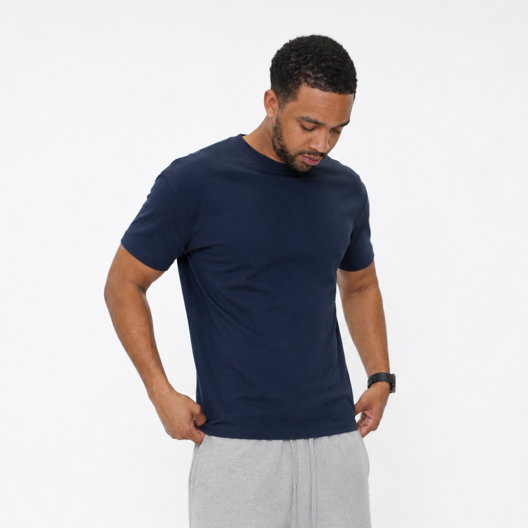 the perfect slim tee - navy no sauce