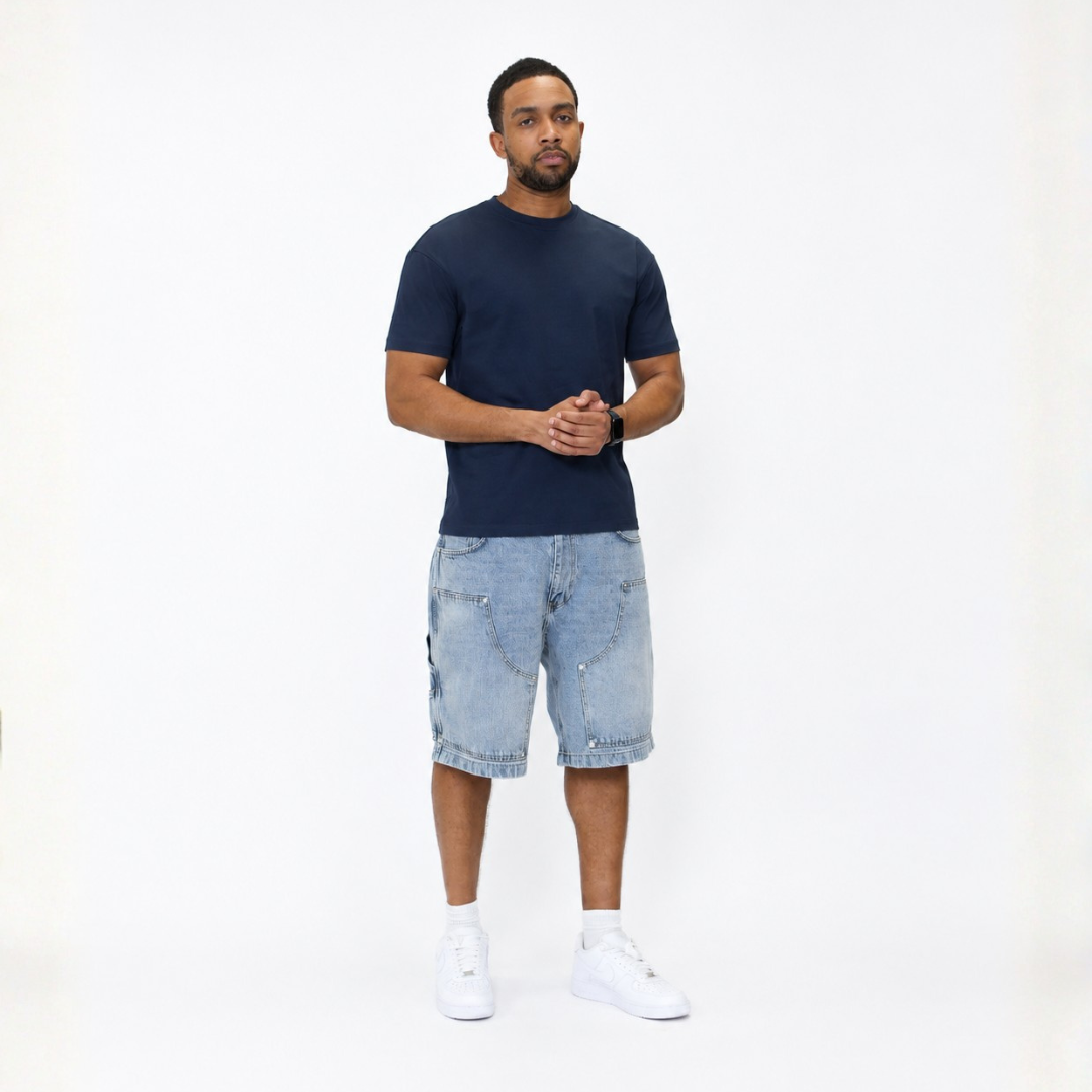 the perfect slim tee - navy no sauce