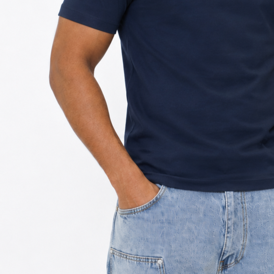 the perfect slim tee - navy no sauce