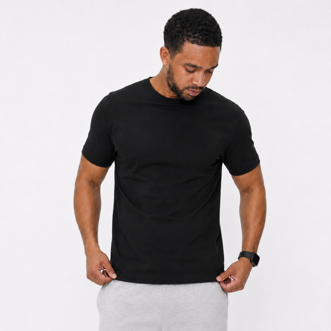 the perfect slim tee - black no sauce