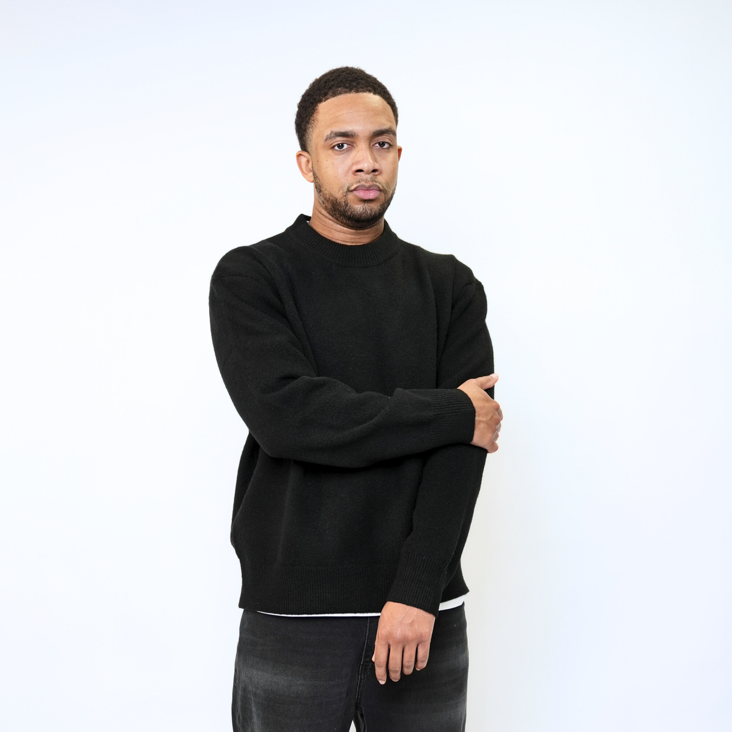 the soft-knit sweata' - black No Sauce