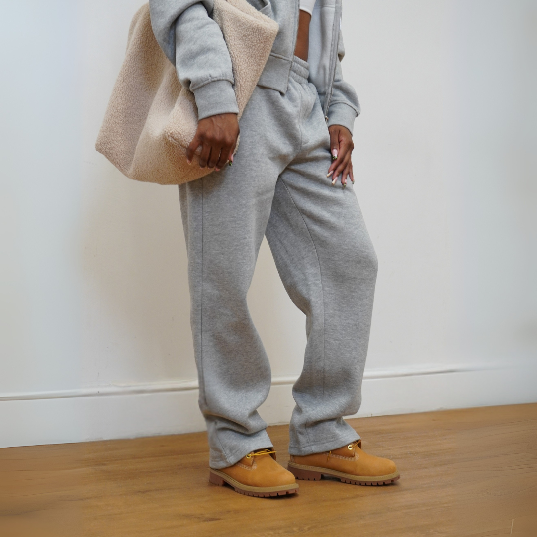 the straight leg jogga' - grey no sauce