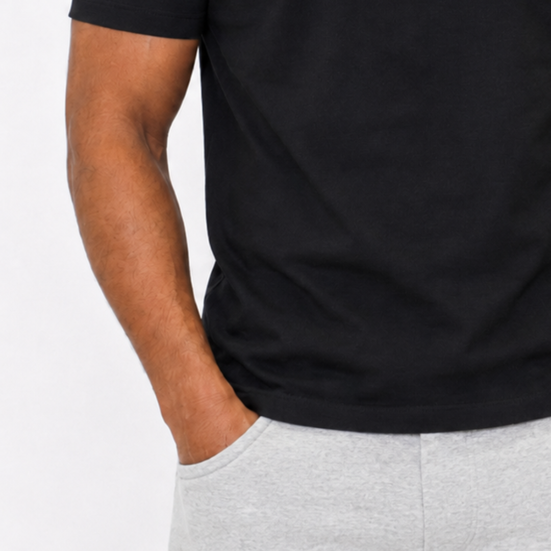 the perfect slim tee - black no sauce
