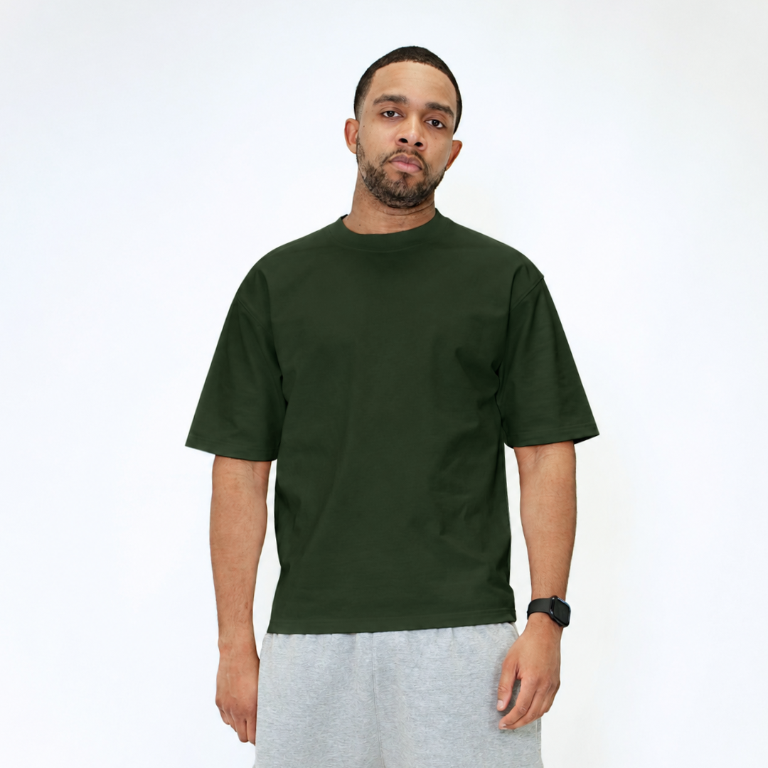 the perfect oversized tee - forest green no sauce