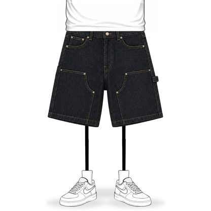 the raw denim carpenta' shorts No Sauce