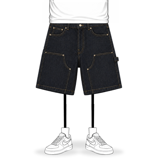 the raw denim carpenta' shorts No Sauce