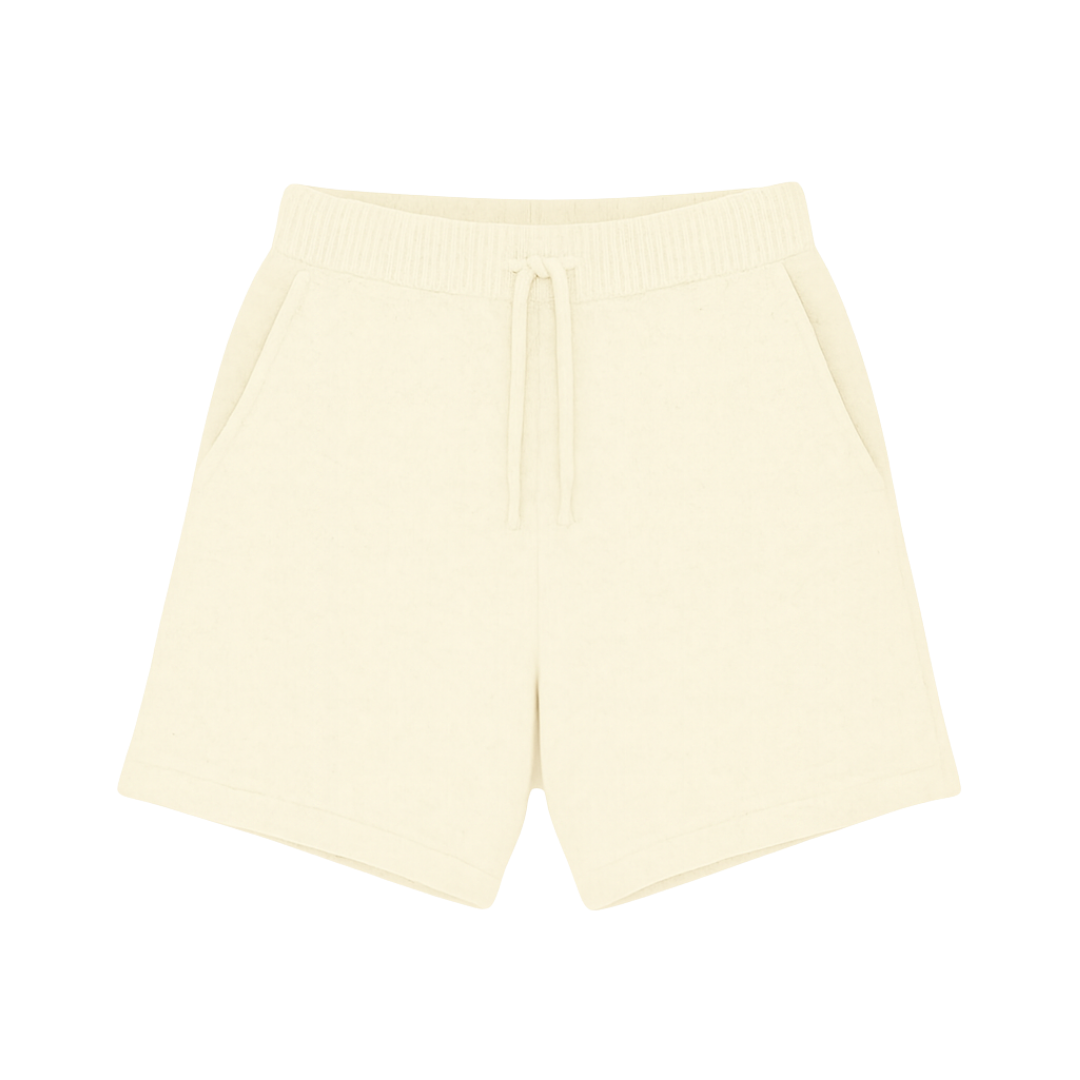 the soft-knit short - creme