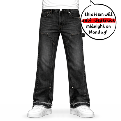the flared carpenta' jeans - black – No Sauce