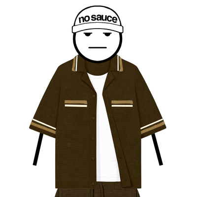 the crochet-knit striped shirt - brown no sauce