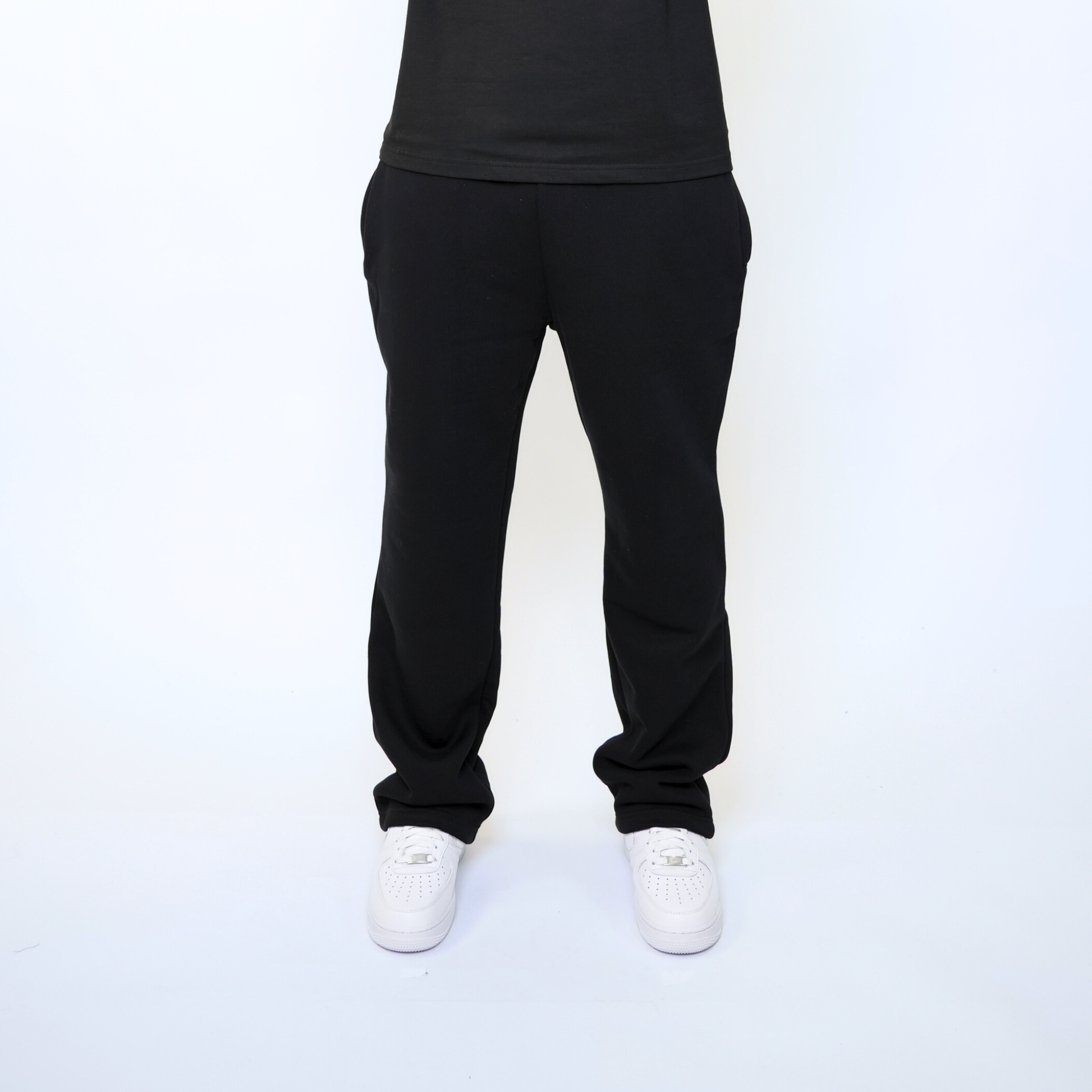the soft-knit straight leg jogga' - black No Sauce