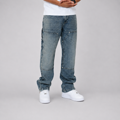 the straight leg carpenta’ jeans - blue No Sauce