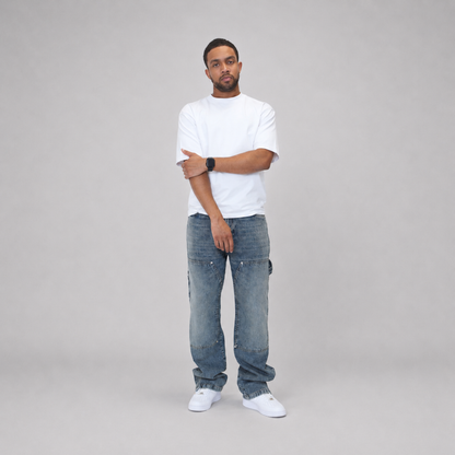 the straight leg carpenta’ jeans - blue No Sauce
