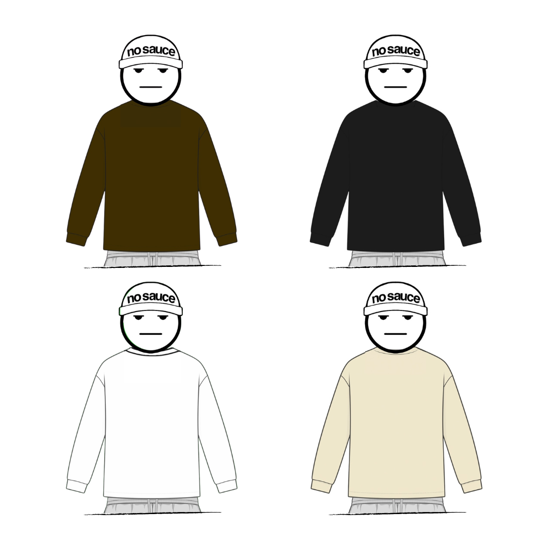 the mystery perfect long sleeve tee no sauce