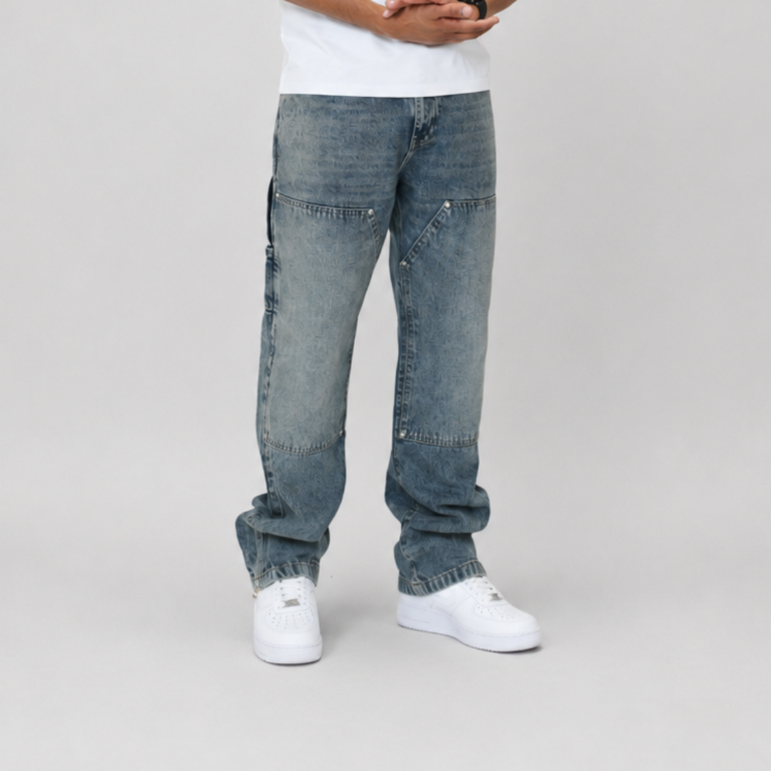 the straight leg carpenta’ jeans - blue No Sauce