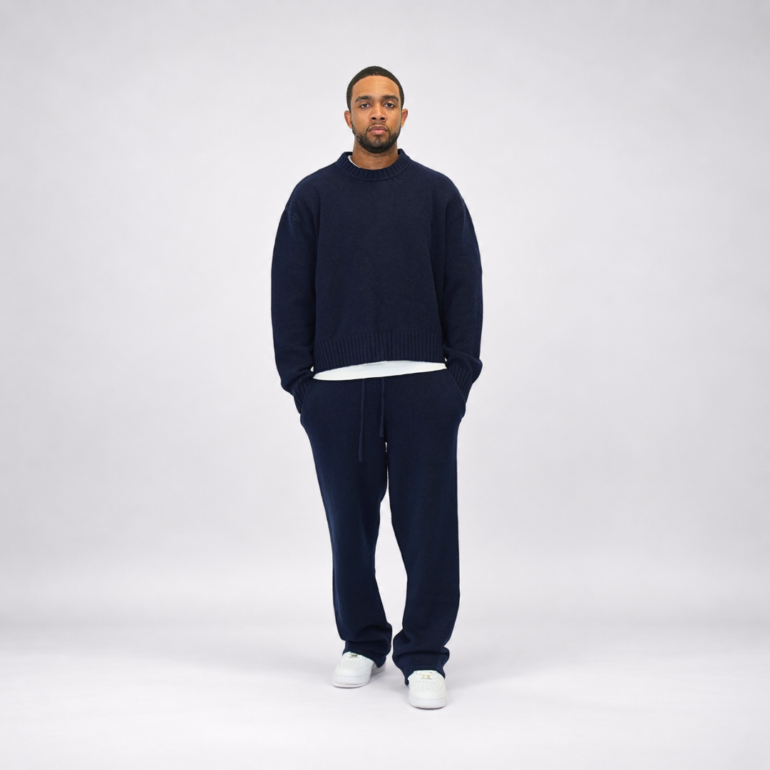 the soft-knit sweata' - navy No Sauce