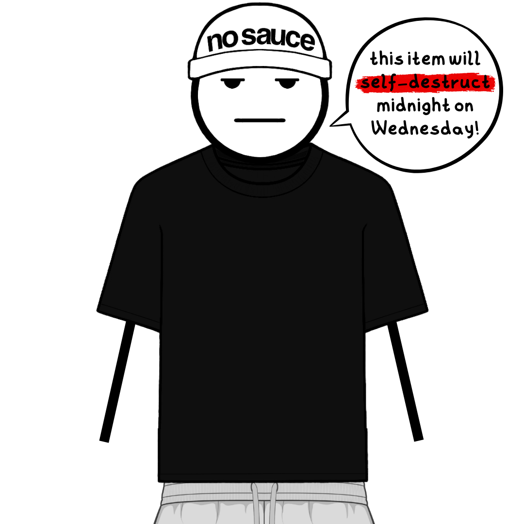 the perfect slim tee - black no sauce
