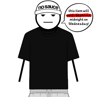 the perfect slim tee - black no sauce