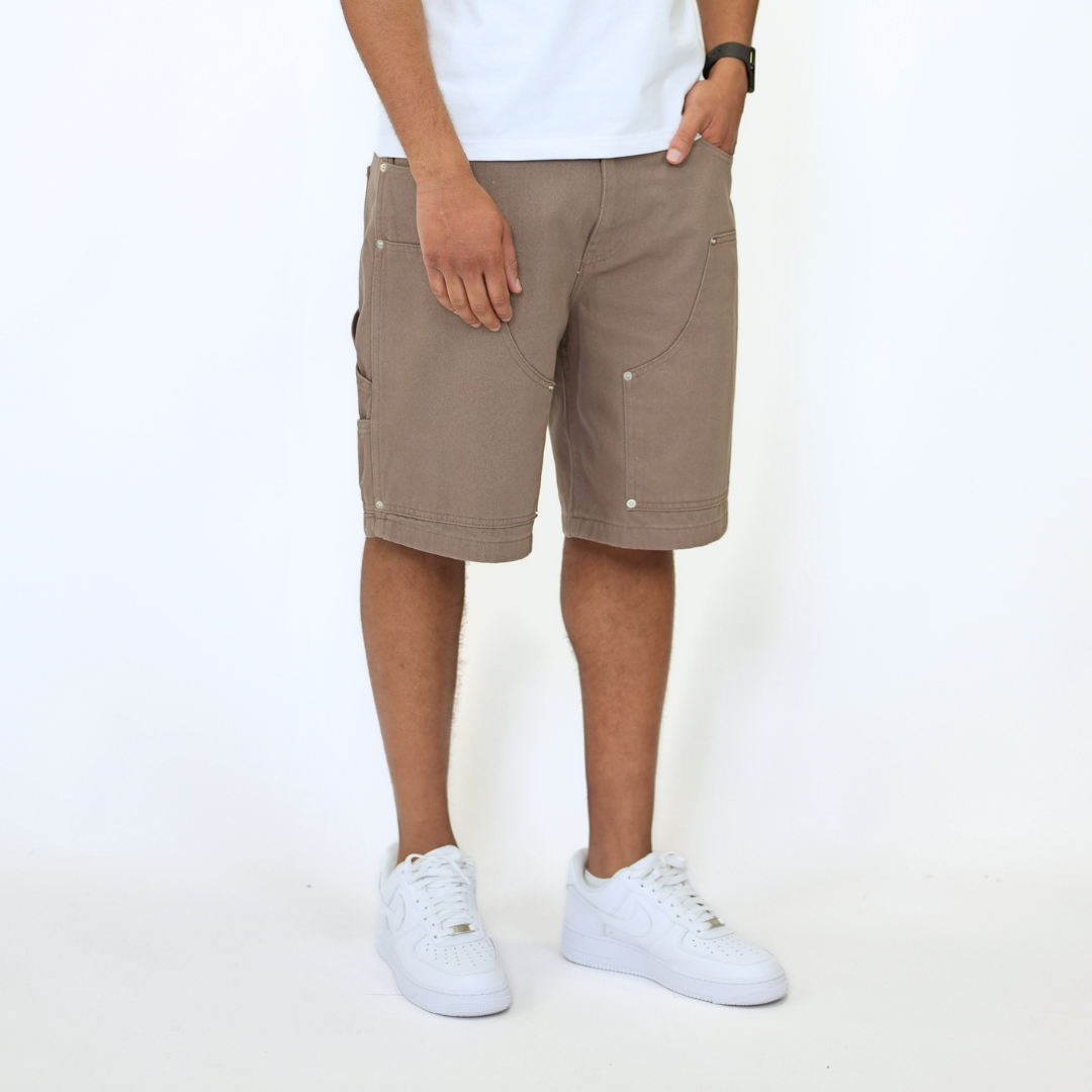 the denim carpenta' shorts - washed brown No Sauce