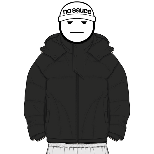 the cloud puffa’ - black (25’) No Sauce