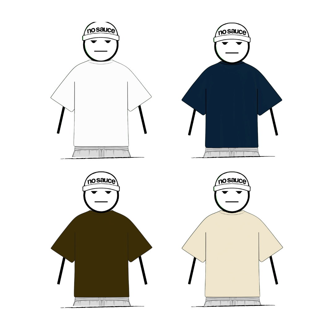 the mystery perfect oversized tee no sauce