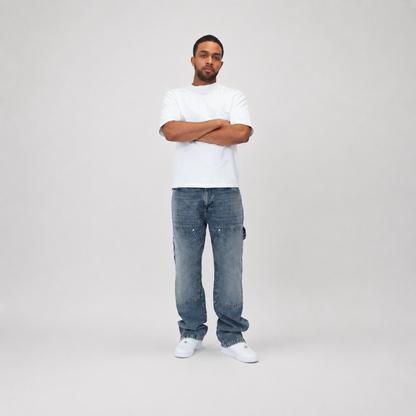 the straight leg carpenta’ jeans - blue No Sauce