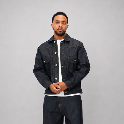 the raw denim jacket No Sauce