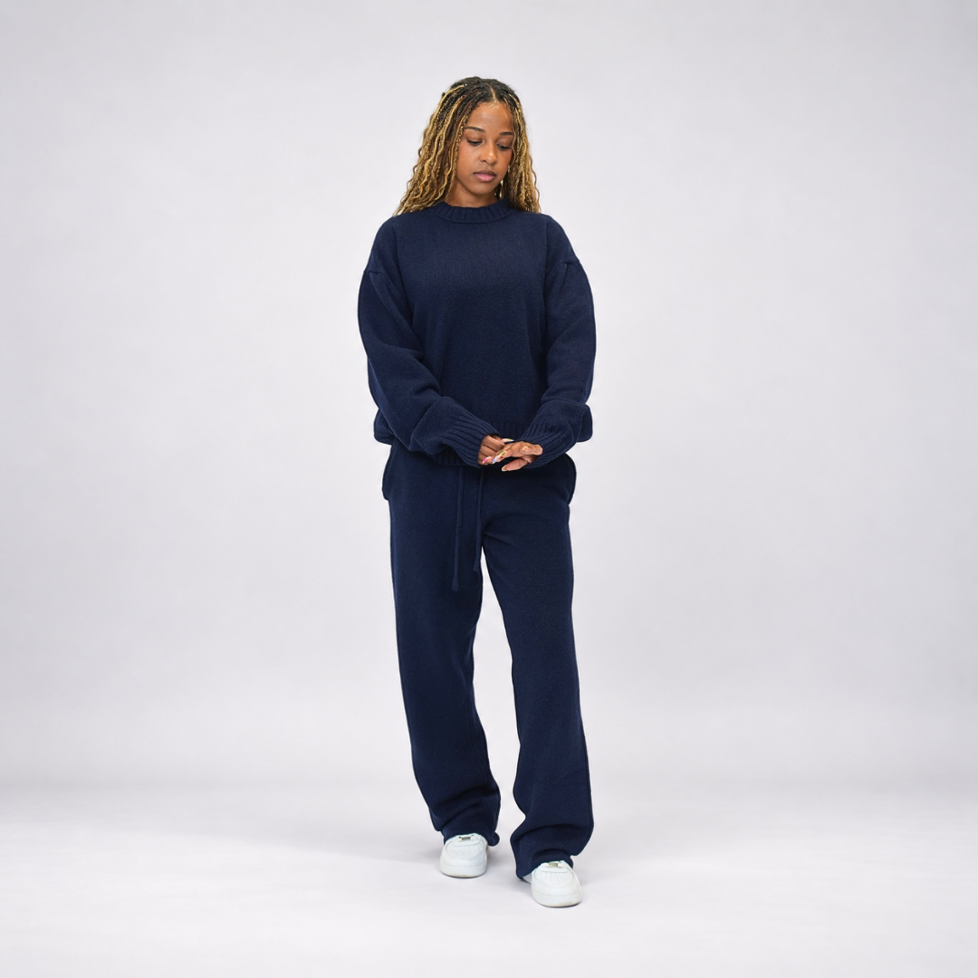 the soft-knit sweata' - navy No Sauce