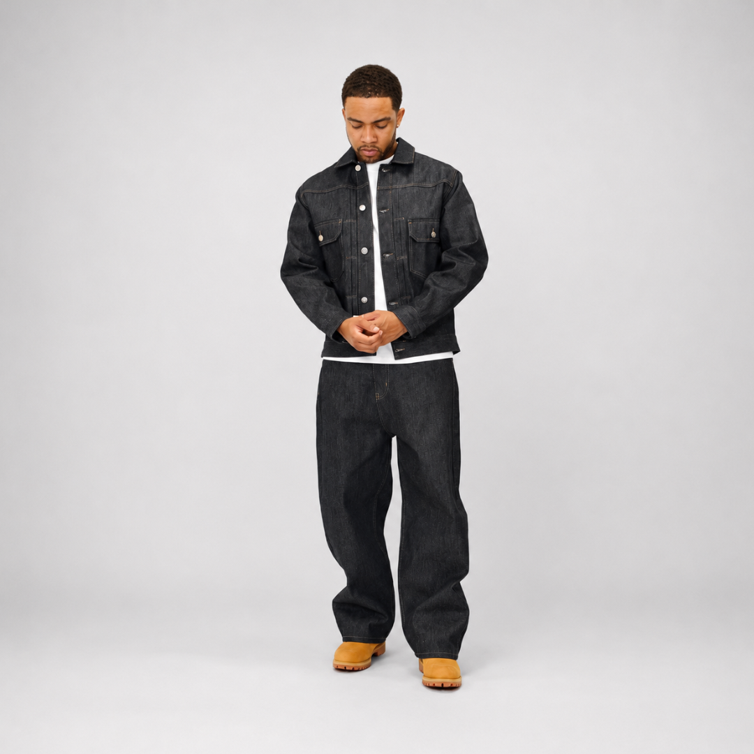 the straight leg jeans - raw denim No Sauce