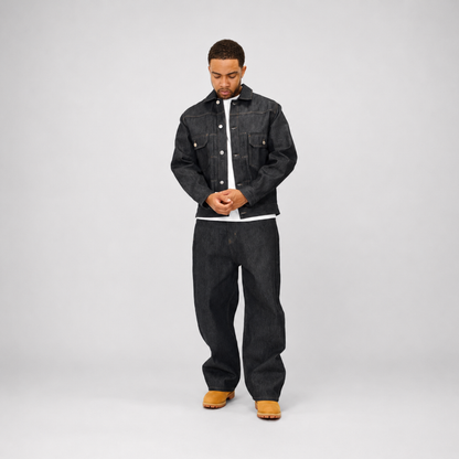 the straight leg jeans - raw denim No Sauce