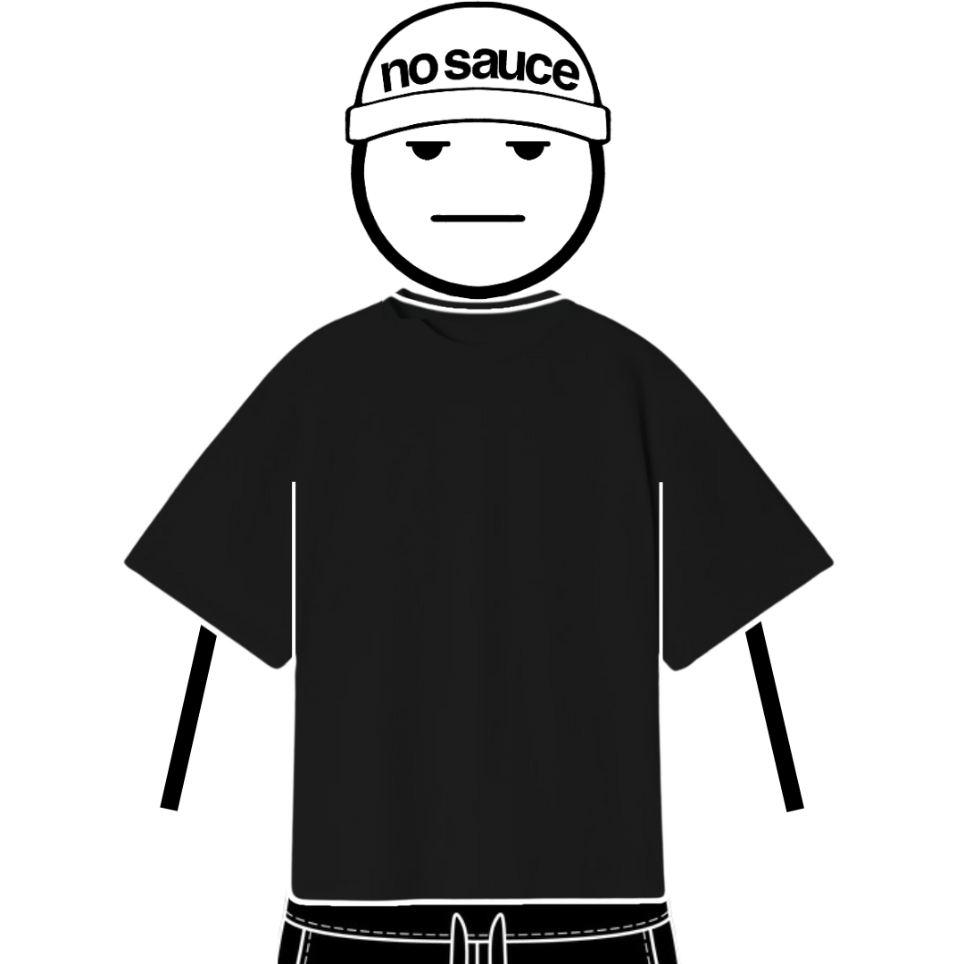 the perfect tee black No Sauce