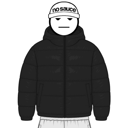 the down puffa’ - black (26’) No Sauce