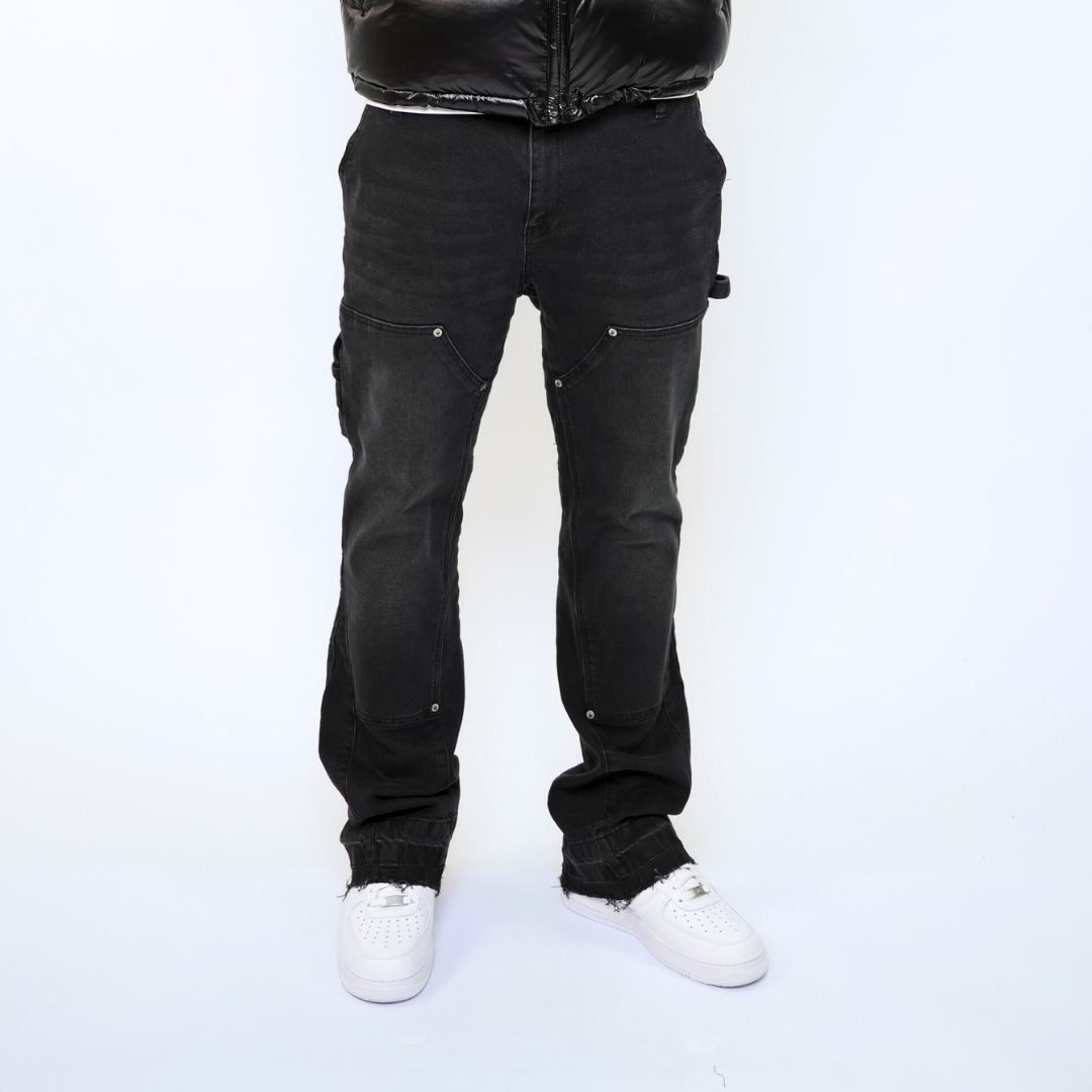 the flared carpenta' jeans - black No Sauce