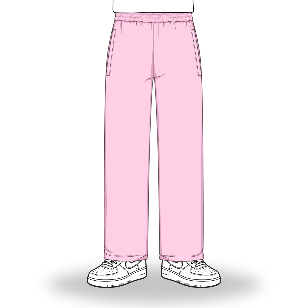 the straight leg jogga' - pink no sauce