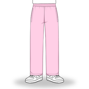 the straight leg jogga' - pink no sauce