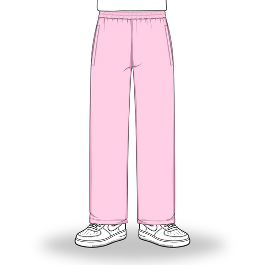 the straight leg jogga' - pink no sauce