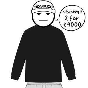 the perfect long sleeve tee - black no sauce