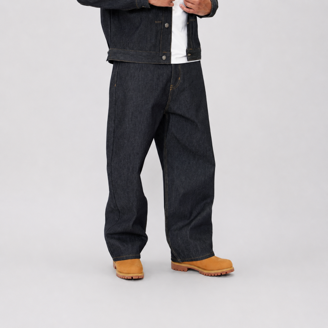 the straight leg jeans - raw denim No Sauce