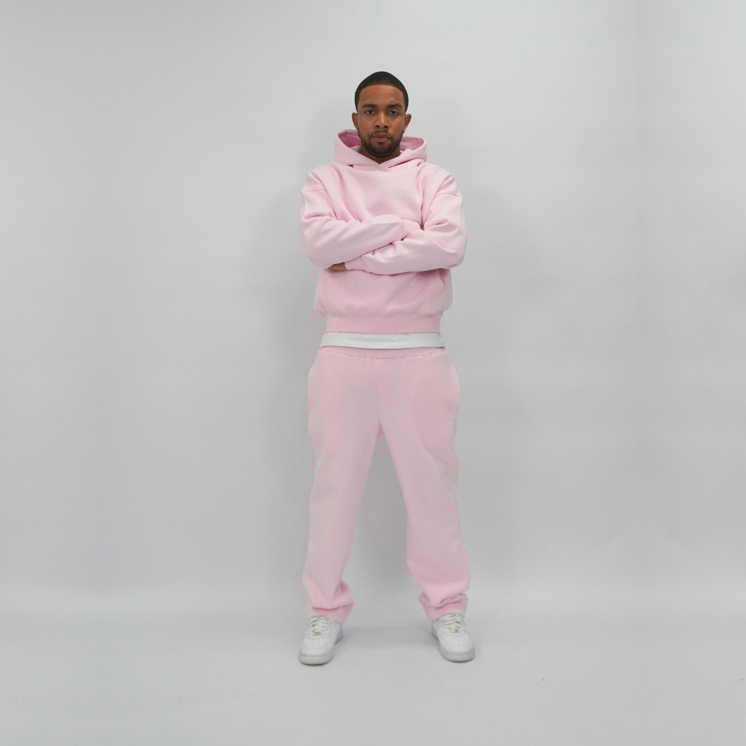 the straight leg jogga' - pink no sauce