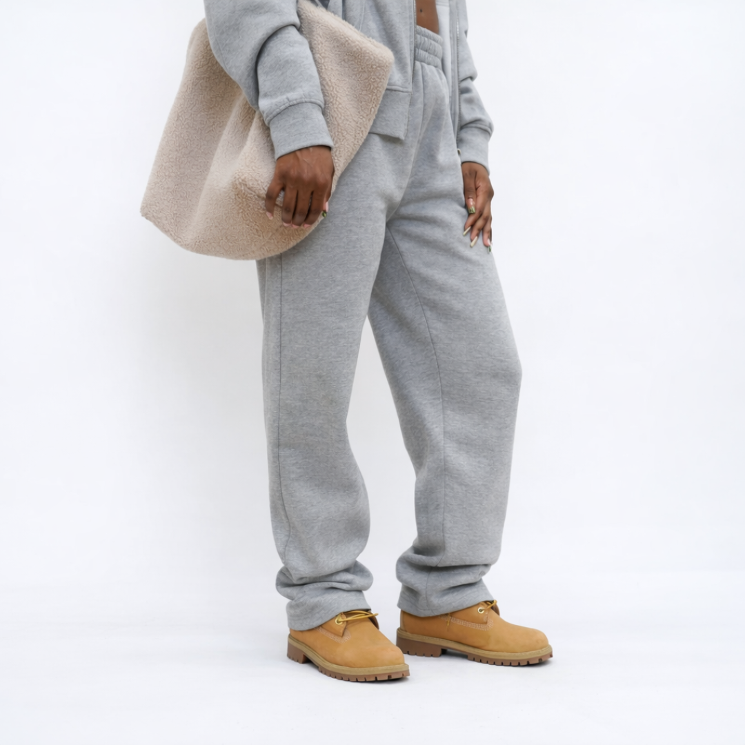 the straight leg jogga' - grey