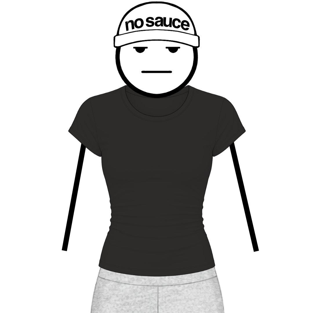 the women’s perfect tee - black no sauce
