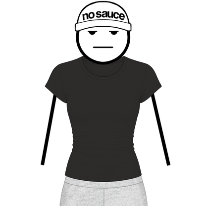 the women’s perfect tee - black no sauce
